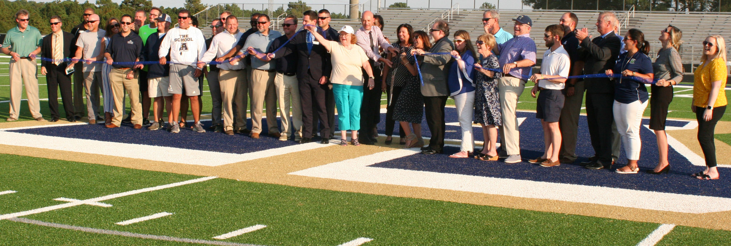 Apalachee High School turf field ribbon cutting held